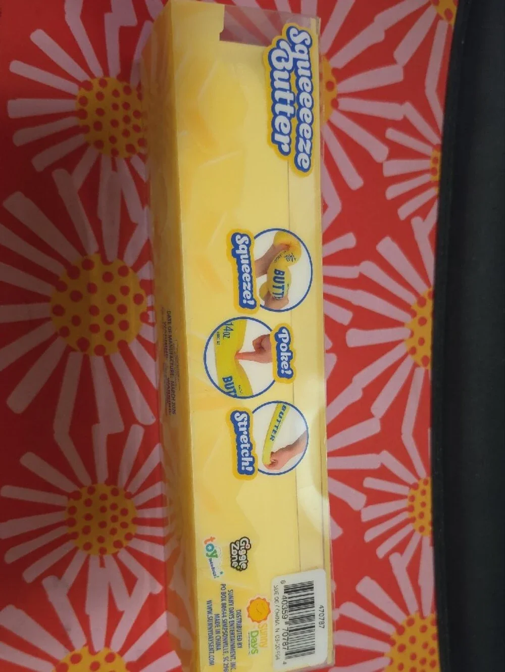 Squeeze Butter Toy - Yellow Play Food